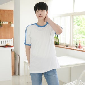 [구매] 교복몰 에어로쿨 2선라운드반팔 4컬러 반티 생활복