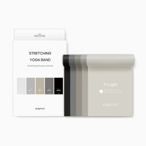 썸피트 스트레칭 저항 재활 요가밴드 세트