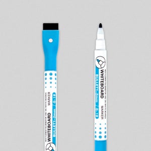 마커펜 칠판 자석 화이트보드 펜 마카펜 얇은 세필펜 1mm 파랑