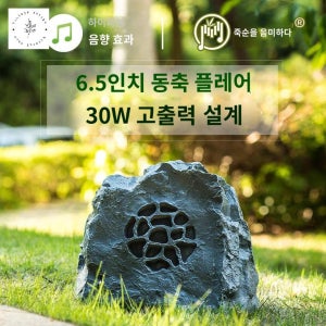 방수 장식 조형물 산책로 실외 스피커 방송 자연 바위