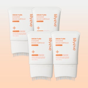 [볼륨/탈모] 릴리이브 그로우턴AD 브러쉬 앰플 100ml 4개 엑소좀 잔머리 쿨링 진정