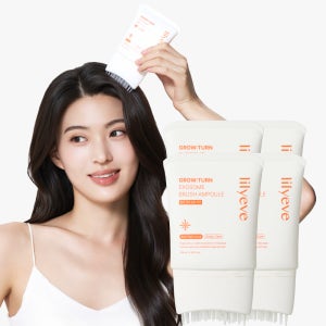 릴리이브 그로우턴AD 엑소좀 브러쉬 탈모 앰플 두피관리케어 100ml, 4개