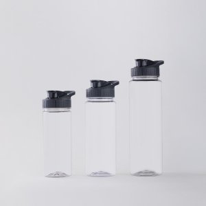 [무인양품] 재생 PET 냉수전용 보틀 물병 물통 블랙 3 SIZE (500/700/1000ml)