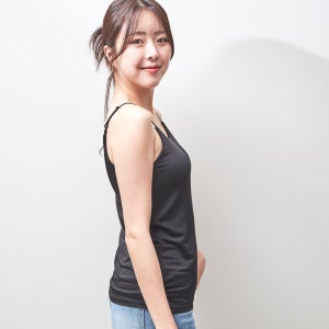 풍기인견 노브라 슬리브리스 브라패드일체형 캡내장 일상기술연구소