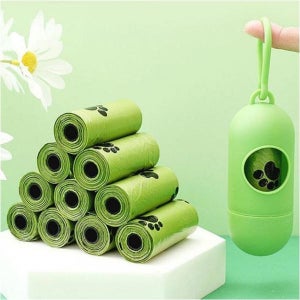 강아지 똥봉투 배변봉투 15매 1롤 생분해성 소재 강아지산책