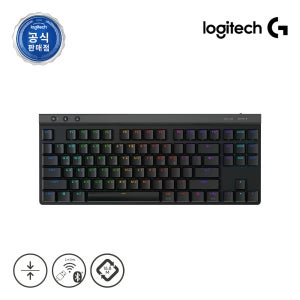 [설럭키카드증정] 로지텍코리아 공식 G515 LIGHTSPEED TKL 무선 게이밍키보드 블랙, 적축