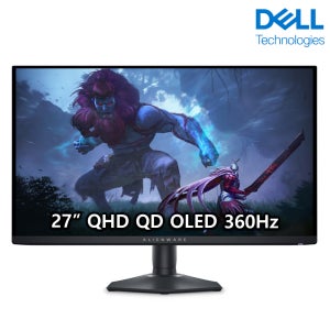 DELL 에일리언웨어 게이밍모니터 AW2725DF QD OLED QHD 360Hz 0.03ms 27형 3년품질보장 안전포장