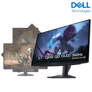 델 에일리언웨어 게이밍 모니터 AW2725DF QD OLED QHD 360Hz 0.03ms