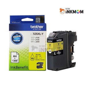 브라더 LC535XL-Y 노랑 정품잉크 MFC-J200 DCP-J100 DCP-J105