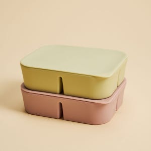 블루마마 큐브 4구 2종 세트 실리콘 이유식용기 보관용기 369쏙쏙