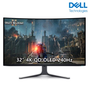 DELL 게이밍 모니터 에일리언웨어 AW3225QF QD OLED 4K UHD 240Hz 0.03ms 32형 3년품질보장 안전포장