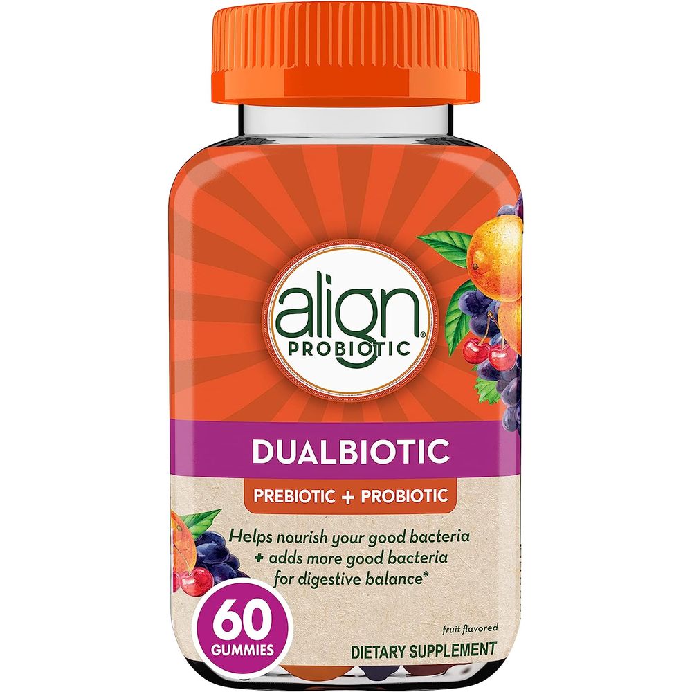 Align 듀얼바이오틱 프리바이오틱 <b>프로바이오틱 구미</b>젤리 60정 젤리유산균 코아굴란스