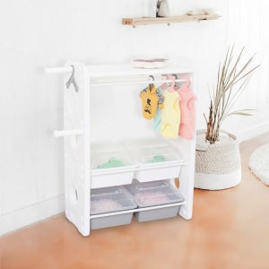 미루 애견행거 미니E(그레이) 강아지옷장 애완용품 수납장 애견가구 고양이 의류 옷정리