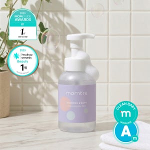 맘뜨레 아기 샴푸앤바스 거품형 베이비 올인원 워시 300ml, 1개