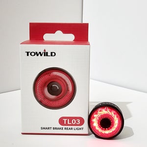 투와일드 TL03 초경량 스마트 로드 자전거 후미등 진동감지 브레이크 부산자전거