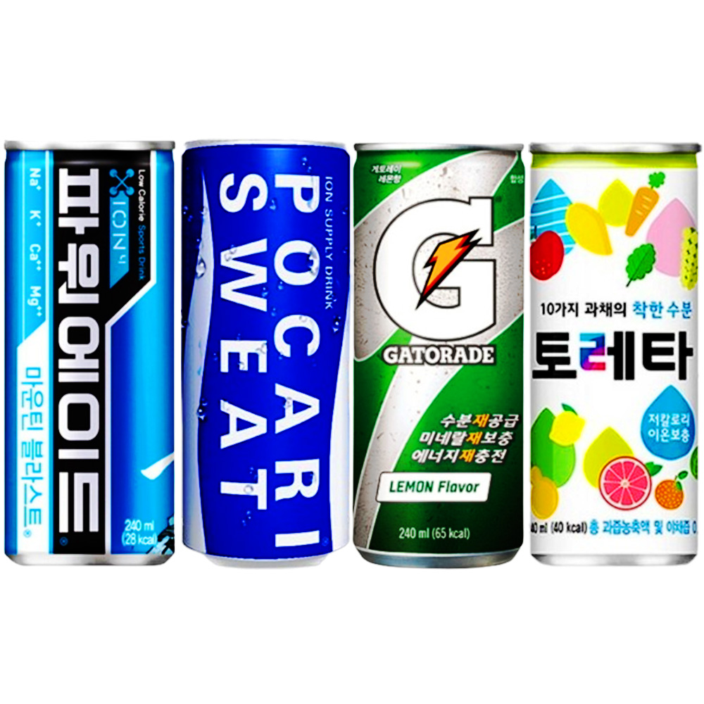 이온음료 파워에이드 포카리스웨트 게토레이 240ml 각10캔 30캔세트 음료 음료수 도매