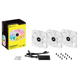 커세어 iCUE SP120 RGB ELITE 120mm 시스템 쿨러 저소음 화이트 3Pack[0137]