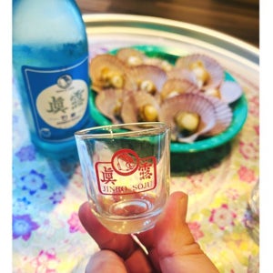 참이슬 컬러잔 진로 소주 잔