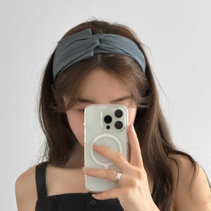 핸드메이드 언발 반다나 헤어밴드 고급 와이드 머리띠 매듭 넓은머리띠