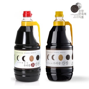 100년 전통 순창문옥례 우리콩 국간장 1.8L + 진간장 1.8L 세트
