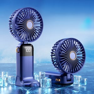 5단 조절 강풍 LED 미니 선풍기 휴대용 탁상용 목걸이 손선풍기