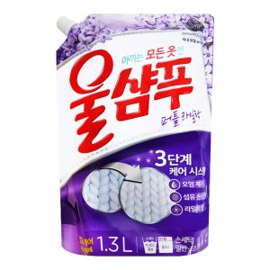 애경 울샴푸 퍼플 라일락 1300ml x 1개