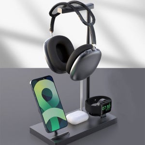 LED 조명 스탠드 올인원 고속 무선충전기 헤드폰거치대 맥세이프 아이폰 애플워치 에어팟 호환