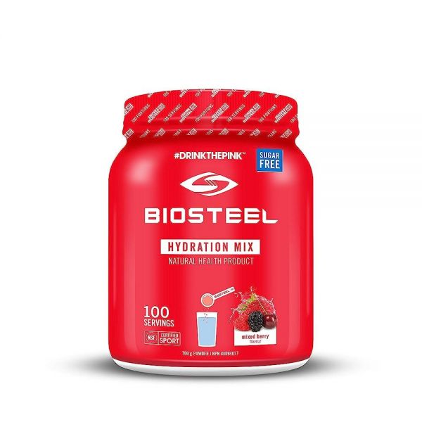 BioSteel BIOSTEEL 하이드레이션 믹스 - 무설탕 필수 전해질 스포츠 음료 파우더 베리 100회 분량