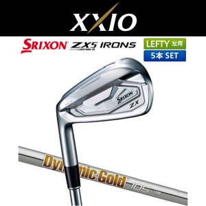 던롭 슬릭슨 골프 좌타용 ZX5 Mk-II 아이언 5세트 다이나믹 골드 105 스틸 샤프트 레프티 왼손