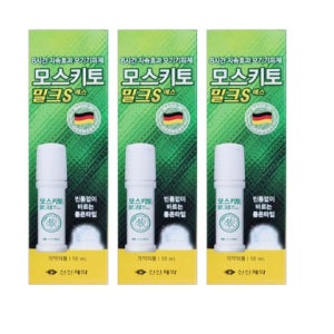 바르는 모기약 안티 버그 모기 기피제 모스키토밤 3개