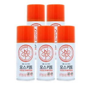 뿌리는 모기약 안티 버그 모기 기피제 모스키토 스프레이 5개