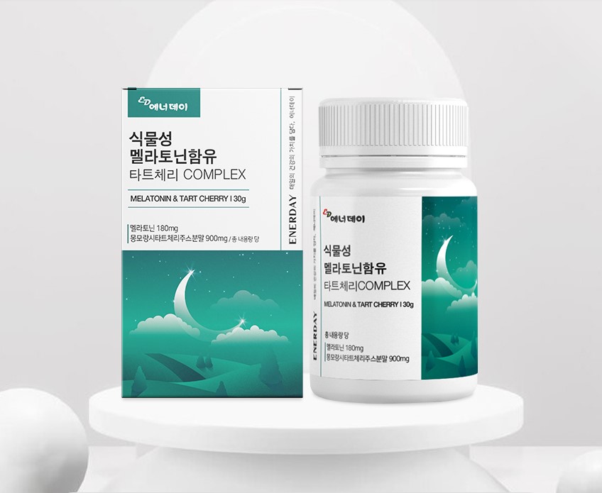 <b>에너데이</b> 식물성 멜라토닌 함유 타트체리 COMPLEX 분말 가루 30g 1개