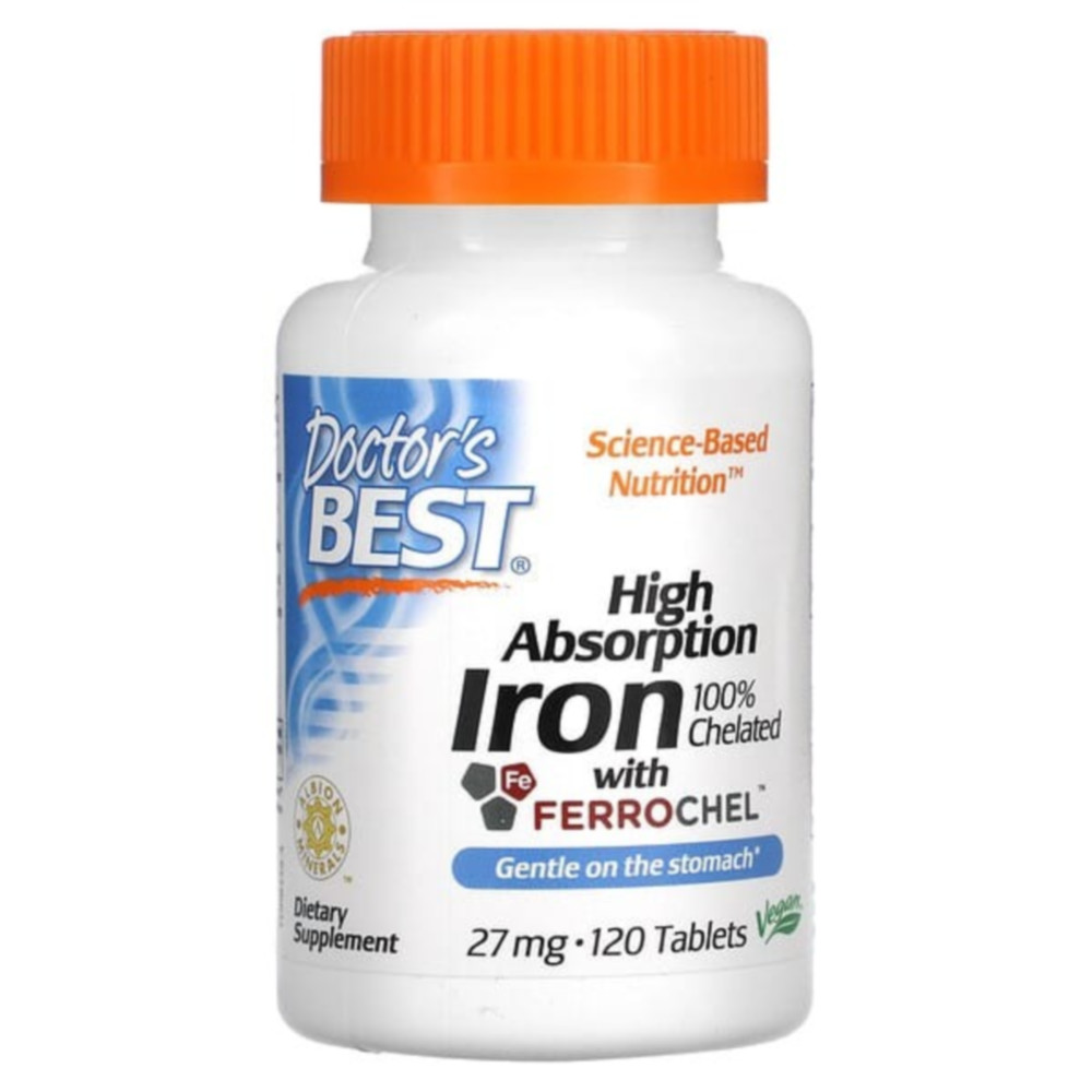 <b>닥터스베스트 철분</b> 27mg 120정 아이런 알비온 킬레이트