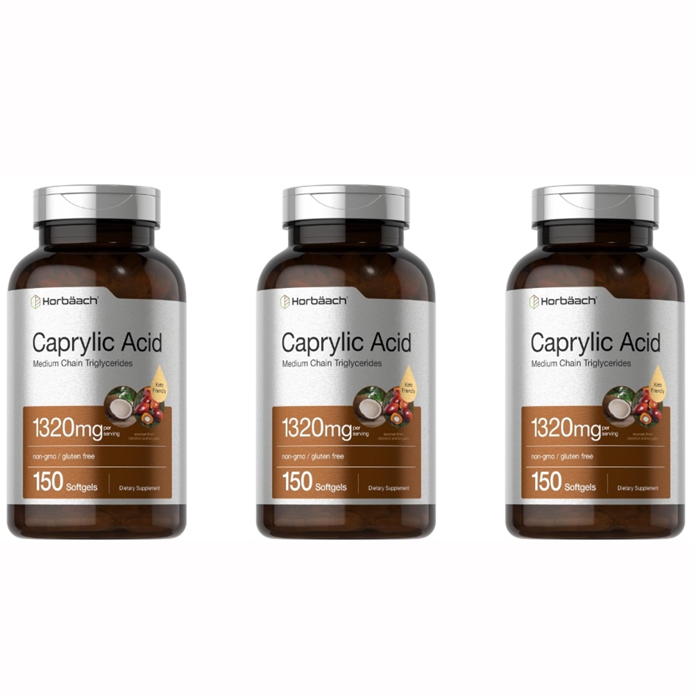 Horbaach Caprylic Acid 호바흐 <b>카프릴산</b> 1320mg 150정 3팩