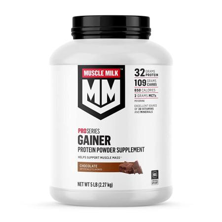 Muscle Milk 프로 시리즈 게이너 <b>단백질</b> 파우더 초콜릿 5파운드