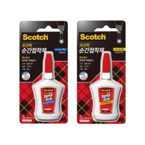 3M 스카치 초강력 순간접착제 4g AD124L(액상) / AD124G(젤) 강력본드