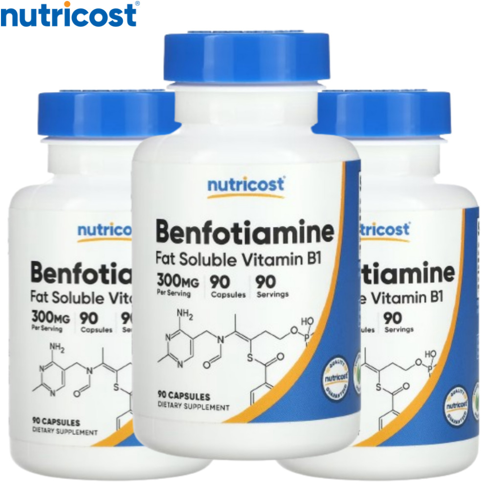 2+1 벤포티아민 지용성 비타민B1 300mg 90캡슐 뉴트리코스트 Benfotiamine