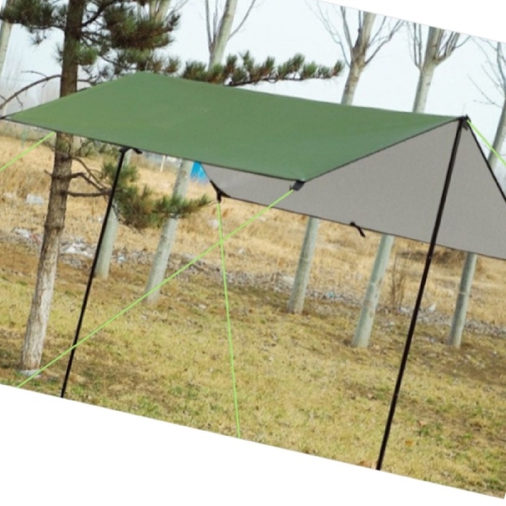 지챠 3x3 실버코팅 미니타프 세트 해먹 경량 미니멀 대형 타프 그늘막 차박