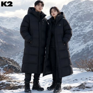 K2 롱패딩 역시즌 롱패딩 커플 남녀공용 벤치다운