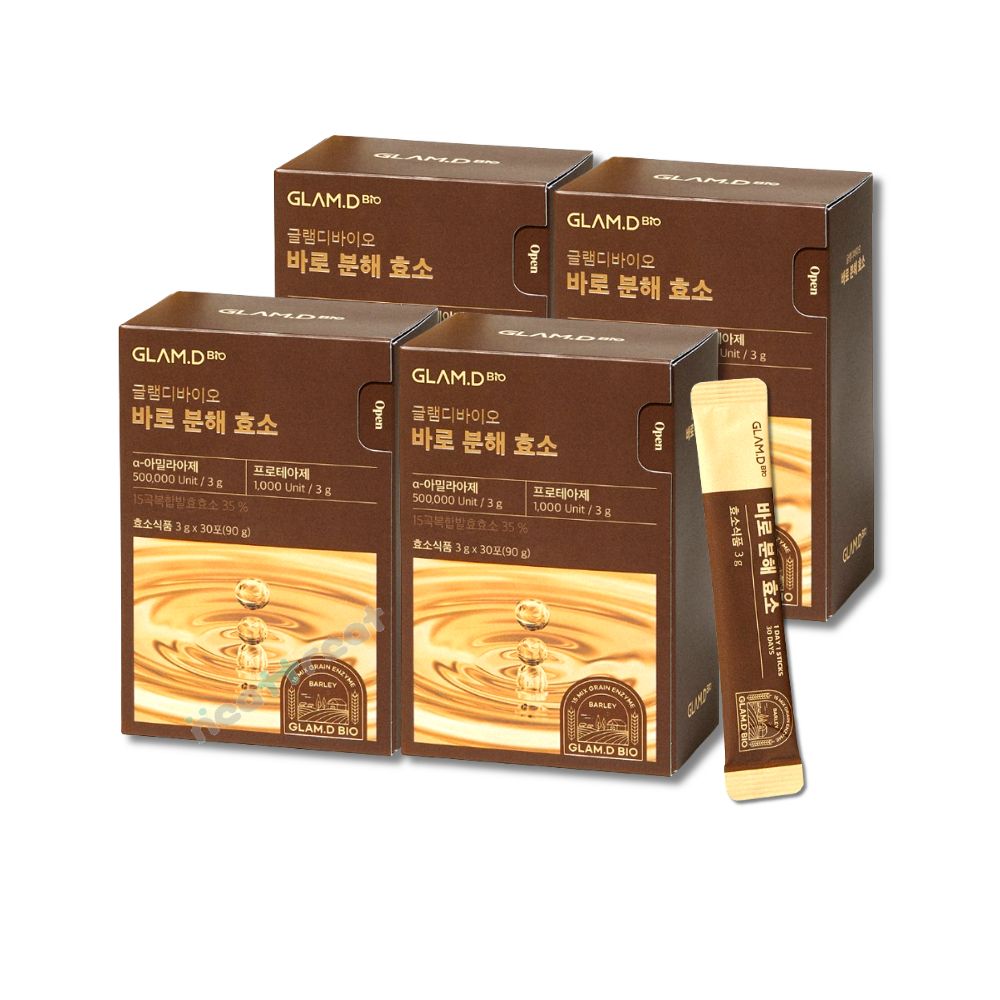 <b>글램디</b> 바이오 바로 분해 효소 30포 4박스