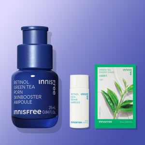 이니스프리 레티놀 그린티 PDRN 스킨부스터 앰플 (피디알엔,속광,모공) 25ml, 1개