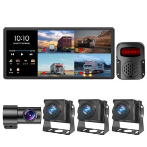 AHD 4채널 블랙박스 후방카메라 풀세트 X4 10.36인치
