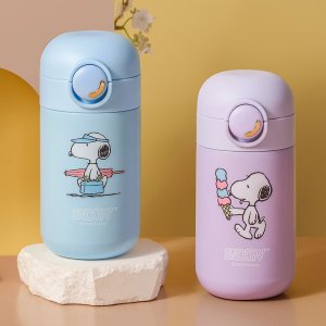 스누피 굿즈 280ml 미니 경량 보온 보냉 텀블러 보온병