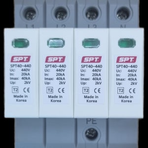서지프로텍터 전원용 서지보호기 삼상 SPD 써지낙뢰피해예방 보호장치 SPT40-275/4 Uc=275V SPT40-440/4 Uc=440V