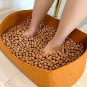 황토볼 발 발바닥 마사지 실내 황토길 지압 발판 지압기