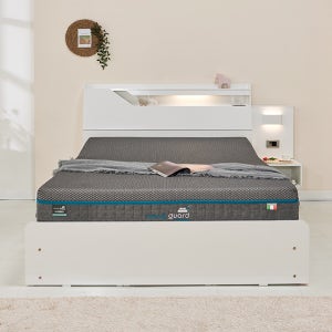 LED-퀸프레임 수납서랍형 벙커 SS Q 콘센트 USB 베스트리뷰시 이케아 선물