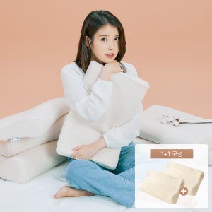 [1+1]슬립앤슬립 리얼오가닉 목이편한 고밀도 메모리폼 기능성 높은 낮은 경추 베개