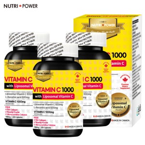 뉴트리파워 비타민C 1000 위드 리포좀비타민C (100캡슐) 3개