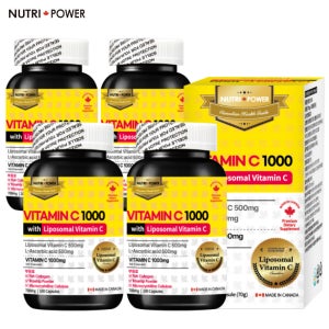 뉴트리파워 비타민C 1000 위드 리포좀비타민C (100캡슐) 4개