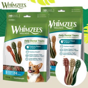 [N포인트2500원] 윔지스 밸류백 강아지 덴탈껌 칫솔, S